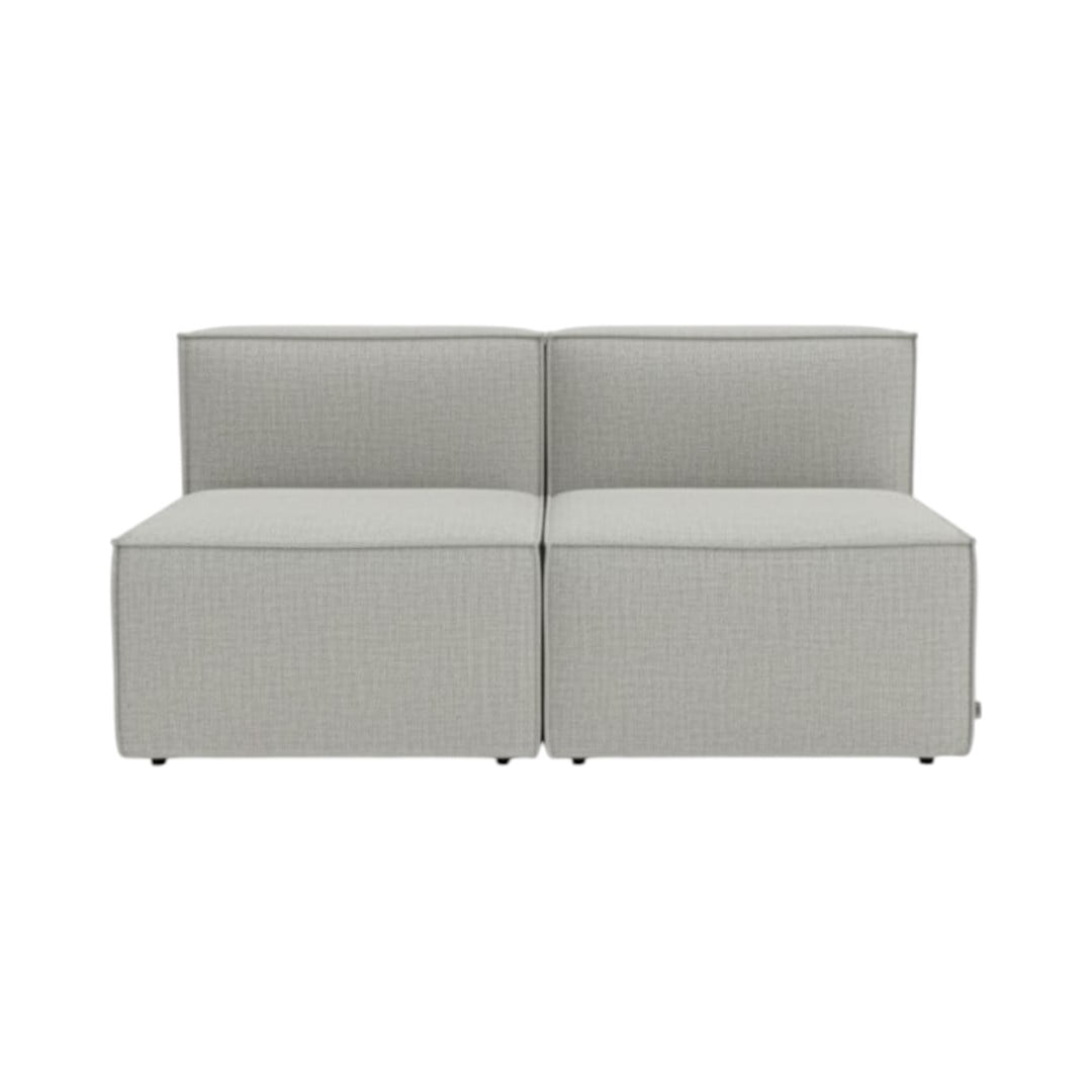 Diseños Valestrini - Sofa Madrid Dos Cuerpos Lino Gris Claro