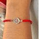 thumbnail image 3 of Pulsera protección San Benito cristales rojos, 3 of 3