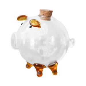 Bothyi - Hucha Transparente, Caja De Ahorro De Dinero Moderna Para Regalo De Cumpleaños, Escritorio