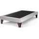 thumbnail image 1 of Base De Cama Europea 1.5 Plazas Felpa Gris, 1 of 2