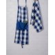 thumbnail image 2 of Delantal DII Buffalo Check Classic Farmhouse Chef, unisex, azul marino, 2 of 3