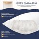 thumbnail image 2 of Almohada PlushHavenCloud Queen Mediana de Plumas de Ganso Blanco, 2 of 7