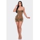 thumbnail image 5 of Romper CC Clothing Multi Sequins Tube Top Oro Verde L, 5 of 5