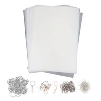 Bothyi - 25 Piezas De Láminas Termorretráctiles Con Llaveros, Accesorios Para Accesorios De Aretes