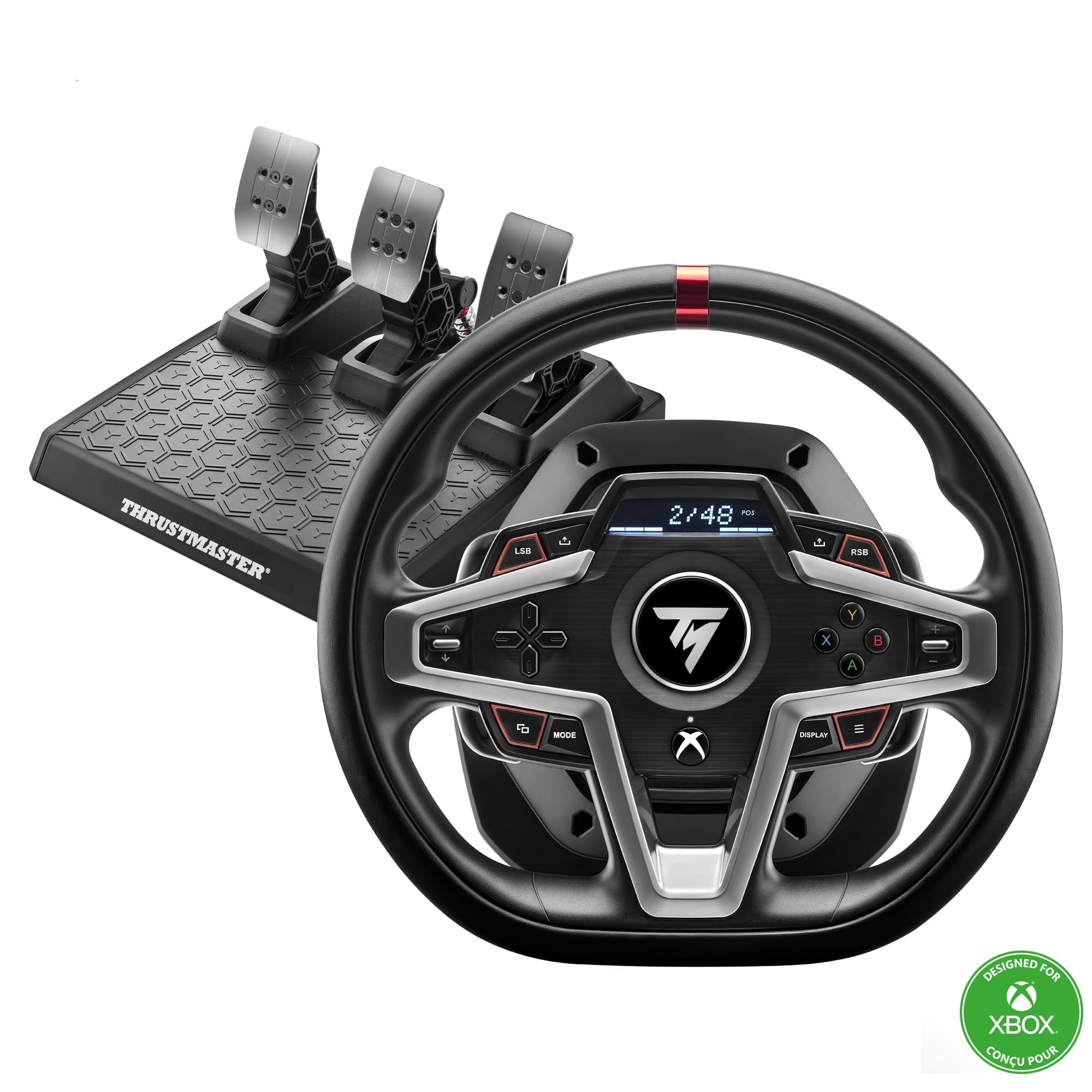 Volante De Carreras Thrustmaster T248x Con Pedales Magnéticos
