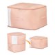 thumbnail image 1 of 1 Paquete de Almacenamiento de Ropa, Bolsa de Almacenamiento Expandible, Bolsa de Mudanza para Organizar Dormitorio, Organizadores de Armario y Almacenamiento con Asas Rosa 21.3*16.5*23.6in, 1 of 6