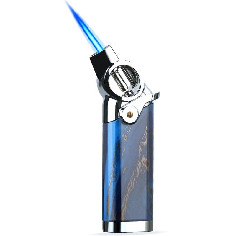 Encendedor De Butano Honest Single Jet Flame, Recargable, Azul