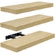 thumbnail image 5 of Estantes Flotantes De Madera De Arce Paquete De 3 Montados En La Pared, 5 of 8