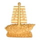 thumbnail image 2 of Escultura Presente Del Ornamento Del Velero De Oro Para La Mesa Decorativa Del Restaurante, 2 of 5