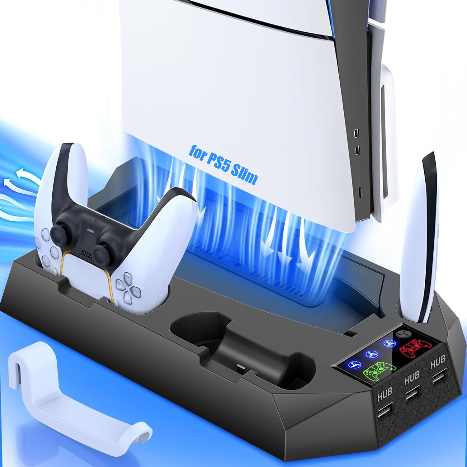 Soporte Vertical Aaronmei Ps5 Slim 2023 Negro