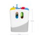 thumbnail image 2 of Organizador de juguetes de baño Ubbi, independiente con tendedero, gris, 2 of 7