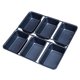 thumbnail image 2 of 6 tazas de pan de mini pan antiadherente para hornear mini postres de pan hornear lata, 2 of 5