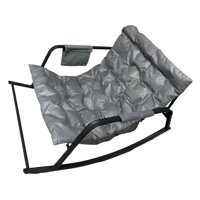 Magideal - Sillón Mecedor Doble, Sillón Reclinable Relajante Con Respaldo, Cojín De Asiento Extraíble, Sofá De Piso, Sillón Para Guardería, Muebles De Sala De Gris