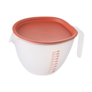 Magideal - Taza Medidora De Líquidos, Recipiente Medidor De Líquidos, 1 L, Multifuncional, Portátil, Con Asa, Recipiente Para Batir Huevos, Recipiente Para Resta