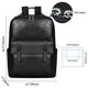 thumbnail image 3 of Mochila Colins Keirs de cuero negro para hombre, 23 litros, para trabajo y viajes, 3 of 9