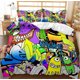 thumbnail image 1 of Graffiti Quilt Duvet Cover, Duna Bedding Set, 3-Piece Bedding Set (1 Duvet Cover + 2 Pillow Shams), 1 of 5