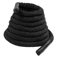 Ioensy - Cuerda De Batalla Para Musculación, Entrenamiento De Fuerza Física, Cuerda De Fitness Para Brazos, 25 Mm, Color Negro