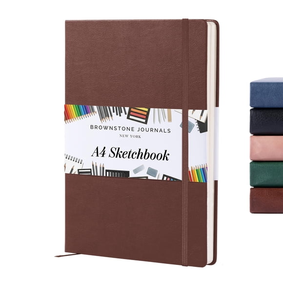 Cuaderno de Bocetos BROWNSTONE JOURNALS A4 80 Hojas 100 gsm