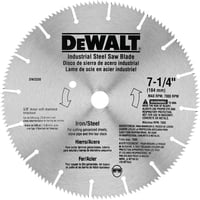 Hoja De Sierra Circular Dewalt Dw3330, 7 1/4 Pulgadas, 16 Dientes, Metal
