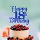 thumbnail image 4 of Decoración para tartas Kaoenla con purpurina para cumpleaños número 18, color azul, 4 of 7