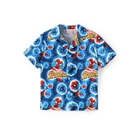 Camisa Hawaiana Disney Marvel Spiderman Para Niños De 6 A 7 Años