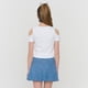 thumbnail image 2 of Polera Niña Teen Manga Corta Rib Blanco Corona, 2 of 5