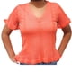 thumbnail image 3 of Polera Mujer Algodon Manga Corta Tejido Hilo Colores 1084, 3 of 3