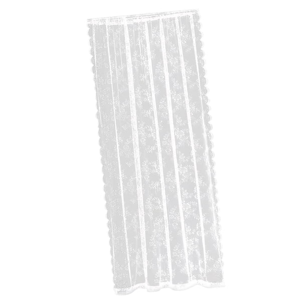 Cortinas de Red Florales de Encaje Blanco, Cortina de Gasa Ligera Y Romántica, Cortina de Tul para Ventana para Restaurante, Hotel, Salón Decorativo 150cmx200cm
