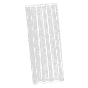 Magideal - Cortinas De Red Florales De Encaje Blanco, Cortina De Gasa Ligera Y Romántica, Cortina De Tul Para Ventana Para Restaurante, Hotel, Salón Decorativo 150Cmx100Cm