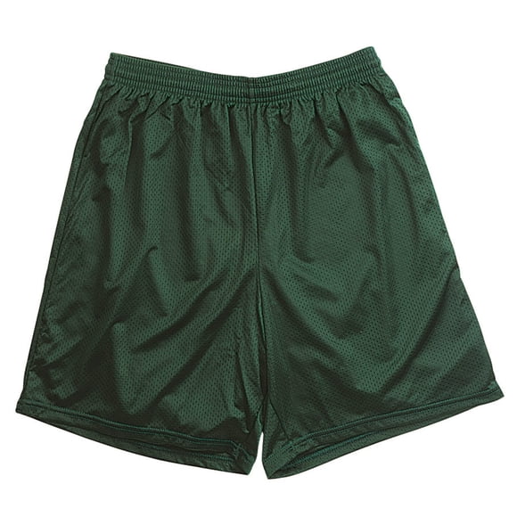 Pantalones cortos Martin Sports Mesh para adultos, talla 4X, color verde oscuro