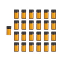 Magideal - 25X Viales Vacíos Con Tapón Interior Pequeños Frascos Recargables Portátiles A Prueba De Fugas Botella De Aceite Esencial Para Aceites Corporales , 2Ml