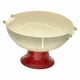 thumbnail image 5 of Frutero Con Pedestal, Bandeja Decorativa De Almacenamiento Para Fiestas, Inauguración De La Casa, Regalo Para El Hogar, Rojo Y Blanco, 5 of 5