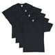 thumbnail image 1 of Camiseta Hanes Essentials de manga corta para hombre negra (paquete de 4), 1 of 5