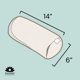 thumbnail image 2 of Waterglider International, Cojín Cervical de Trigo Sarraceno, Rollo Cervical para Dormir, Ideal como Almohada Corporal o en tu Práctica de Yoga (Azul Medianoche), 2 of 6