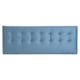 thumbnail image 1 of Respaldo Botone Felpa 2 Plazas Azul Petroleo, 1 of 5