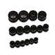 thumbnail image 2 of Kit De Ensanchador De Túnel De Carne Expansor De Tapón De Oído De Acero Inoxidable 16 Piezas Negro, 2 of 3