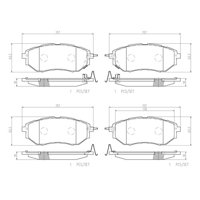 Pastillas Freno Para Auto Comline Cbp31762