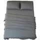thumbnail image 1 of Juego de sábanas SONORO KATE de microfibra supersuave, doble, gris, 1 of 9