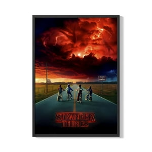 Creango - Cuadro Poster Enmarcado Stranger Thing3 Decorativo