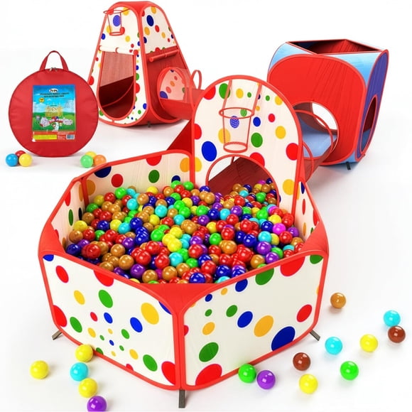 Carpa Infantil Playz 5 Piezas Túnel Piscina de Pelotas