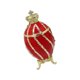 thumbnail image 1 of Caja De Baratija De Huevo De Pascua Soporte Para Anillos Dijes De Boda Joyero Con Bisagras Esmaltado Rojo, 1 of 5