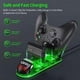 thumbnail image 5 of Cargador con 2 baterías recargables para control de Xbox One/Xbox Series X/S, estación de carga con 2 baterías recargables de 1300 mAh (Xbox Series X y S/Xbox One), 5 of 5