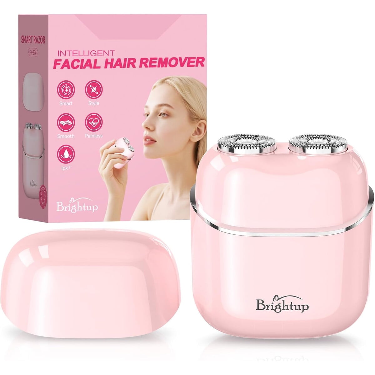 Depiladora Facial Brightup Fk876 Eléctrica Indolora Ipx7