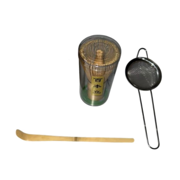 Juego De Té Matcha Hecho A Mano, Kit De Ceremonia Del Té Matcha Para La Mesa, Sala De Té, Oficina, 3 Piezas