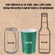 thumbnail image 3 of Vasos Party Cups Steel Chill, 473 ml, paquete de 12, verdes, 100% reciclables, 3 of 7