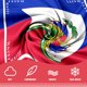 thumbnail image 3 of Pañuelo para la cabeza cuadrado de seda con bandera de Haití pmbvcgsy 70 cm, 3 of 7