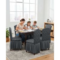 Mylhogar - Pack De 6 Fundas Protectoras Para Sillas Tejido 3D