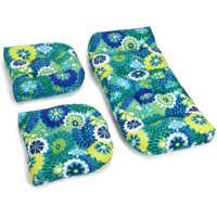 Juego De Cojines Blazing Needles, Sofá Con Espalda Redondeada Para Exteriores, 3 Piezas