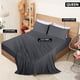 thumbnail image 2 of Juego de sábanas Utopia Bedding Queen Jersey de algodón gris oscuro, 2 of 6