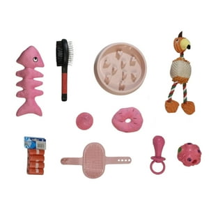 Defensor - Set De 10 Juguetes Para Perros Mascotas, (Art. Aseo, Plato)